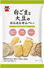 白ごまと大豆のほろほろせんべい